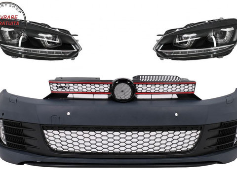 Bara Fata cu Faruri LED Semnal Dinamic VW Golf VI 6 (2008-2013) GTI U Design