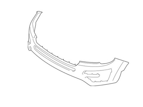 Bara fata Ford Explorer (U502), 01.2015-, cu gauri pentru Senzori de parcare (PDC), grunduit, Aftermarket