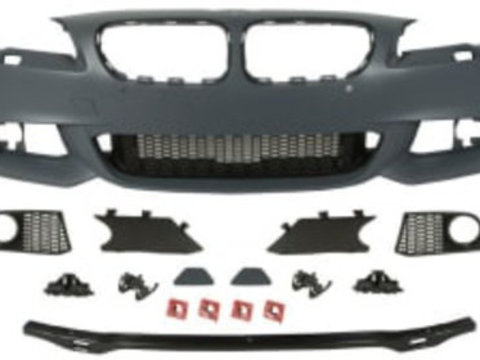 Bara (Fata, M-Pachet, cu grilaje, cu gauri pentru spalator de faruri, cu gauri pentru senzorii de parcare, prevopsit) BMW 5 (F10), 5 (F11) 12.09-02.17