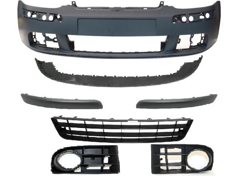 Bara fata noua completa cu grile pentru proiectoare, bandouri si spoiler VW Golf 5 motorizare diesel