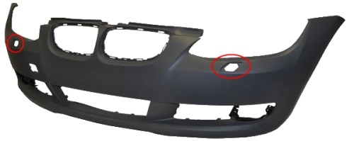 Bara fata noua goala cu gauri spalator BMW Seria 3 E92 / E93 coupe.