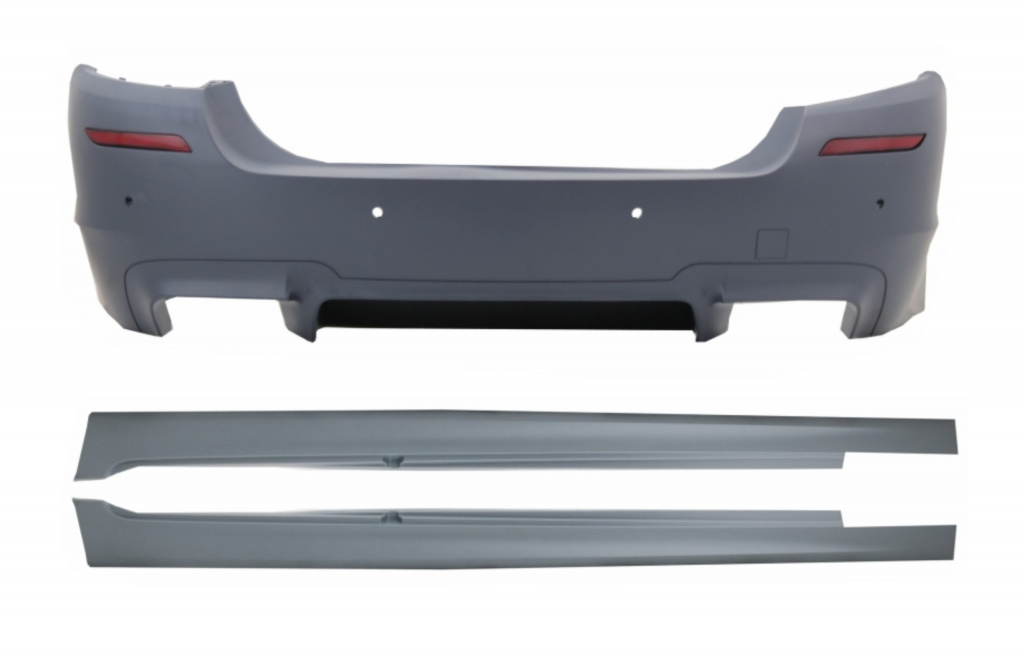 Bara Spate compatibil cu BMW Seria 5 F10 (2011-2017) si Praguri Laterale M5 Design BMW 5 Sedan (F10) (2010-2014) ,5 Sedan LCI (F10) (2015-2017)