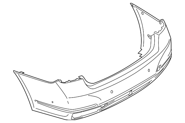 Bara spate grunduita (cu orificii senzori proximitate si PARKING ASSIST) BMW SERIES 7 (G11/G12) 19-