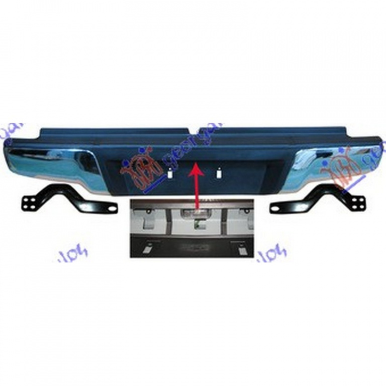 BARA SPATE ISUZU D-MAX 2012->2016 Bara spate cromata, PIESA NOUA ANI 2012 2013 2014 2015 2016