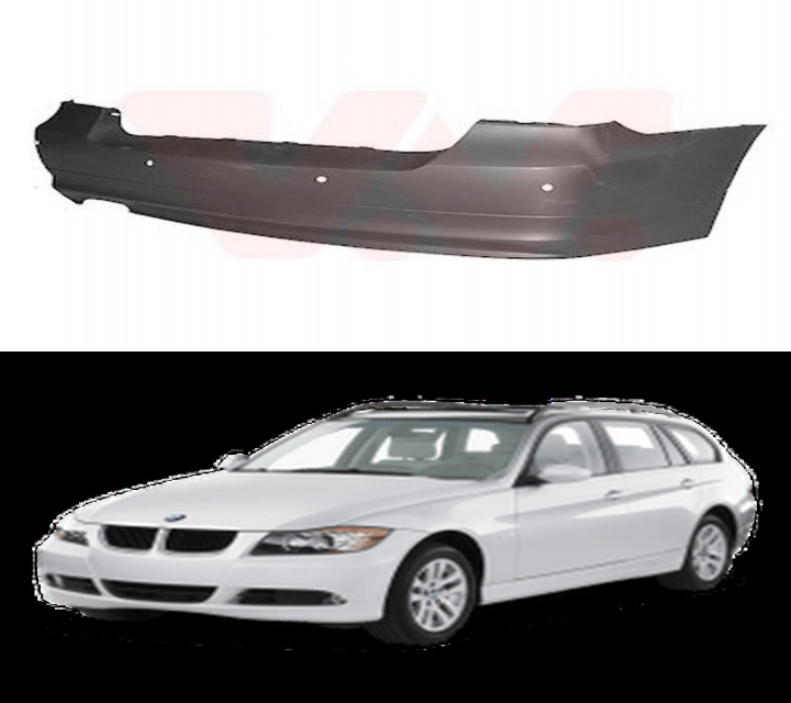 BARA SPATE Pregatita de vopsit Cu Senzori De parcare Aftermarket NOU BMW Seria 3 E90 2004 2005 2006 2007 2008 2009 2010
