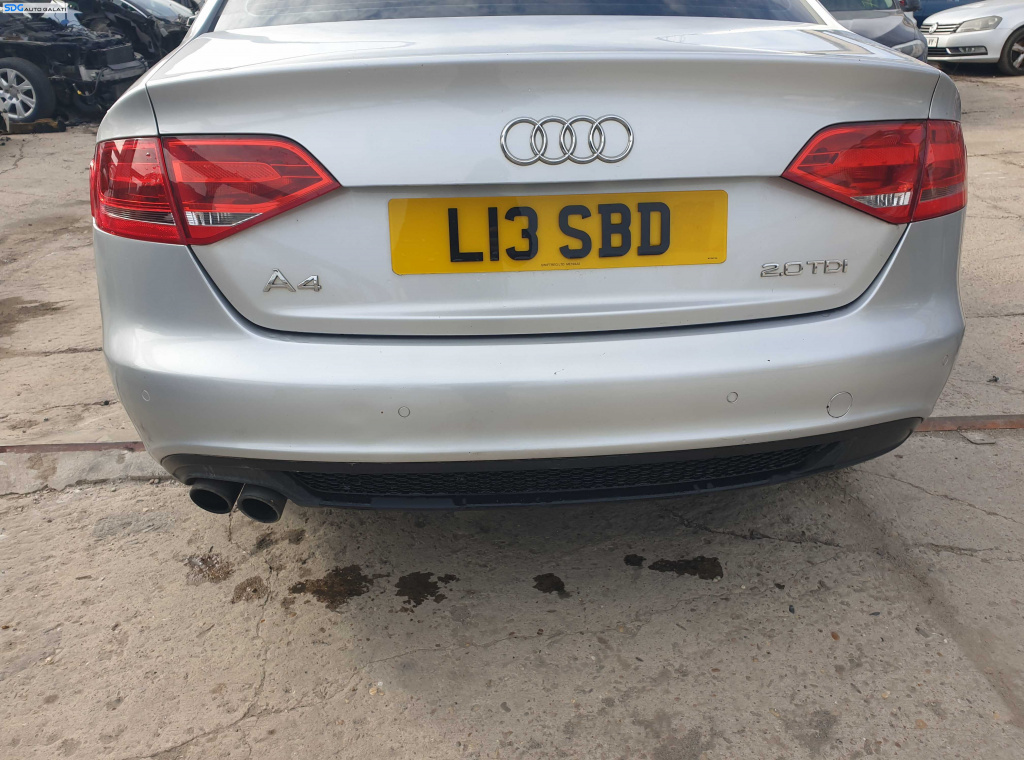 Bara Spoiler Spate cu Locas Senzori Parcare Audi A4 B8 Berlina Sedan NFL Non Facelift 2008 - 2012 Culoare LX7W [K2301]