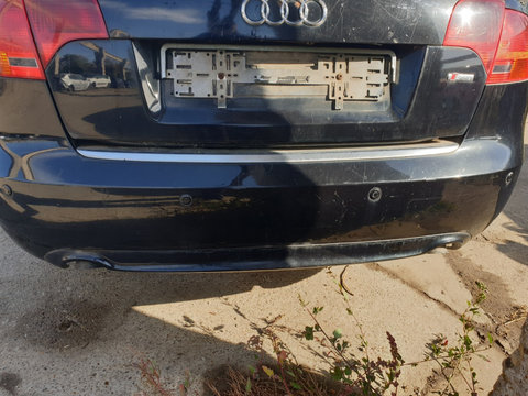 Bara Spoiler Spate cu Locas Senzori Parcare cu Evacuare Dubla Audi A4 B7 2005 - 2008 Culoare LZ9Y [C1893]