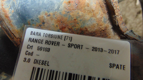Bara torsiune Range Rover Sport din 2014
