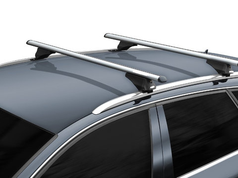 Bare / Set 2 bare portbagaj cu cheie FIAT 500X 2015-2020 Crossover (5 usi) - ALUMINIU - K30