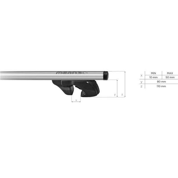 Bare transversale Menabo Jackson Silver 