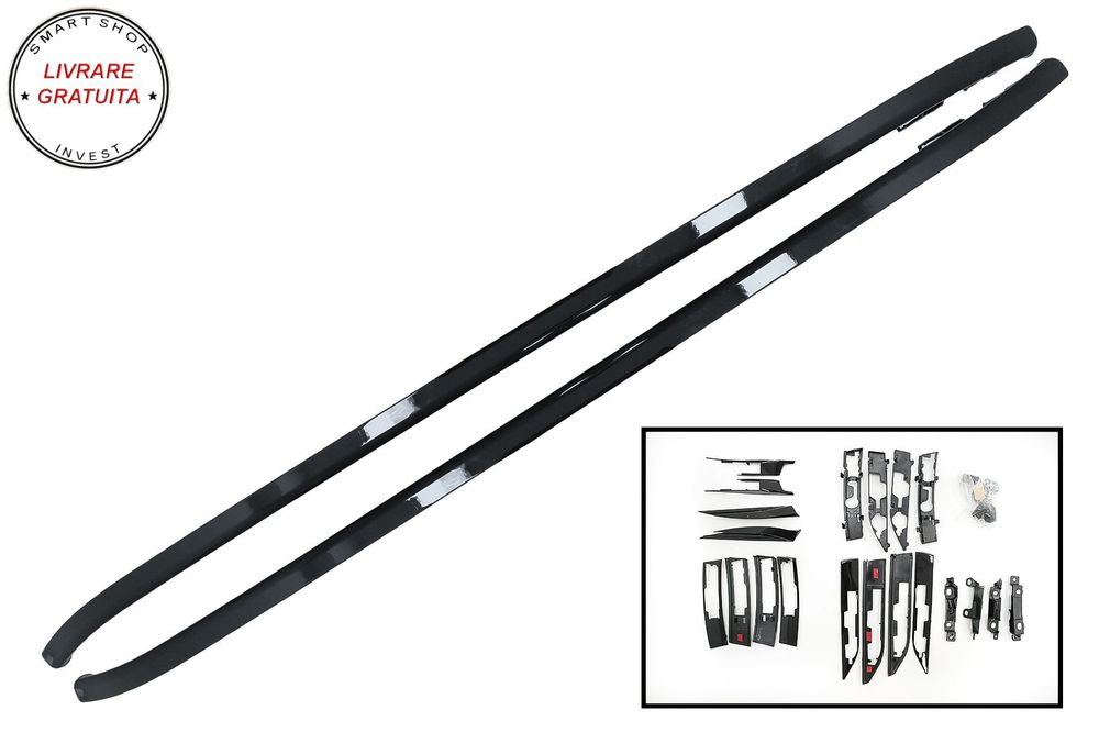 Bari Longitudinale Portbagaj Land Range Rover Evoque L538 (2011-2018) Negru Lucios- livrare gratuita