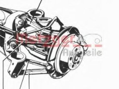 Bascula / brat suspensie roata MERCEDES SLK (R170) (1996 - 2004) METZGER 58048719