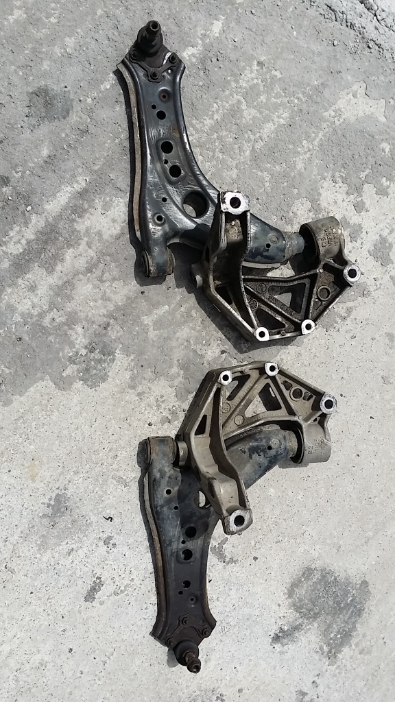 Bascula fata stanga cu suport VW Polo 9N