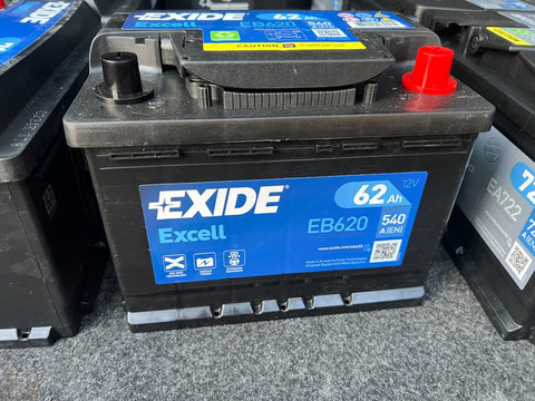 Baterie acumulator auto Exide 62Ah 540a EXIDE EB620 12V * noua * 2023