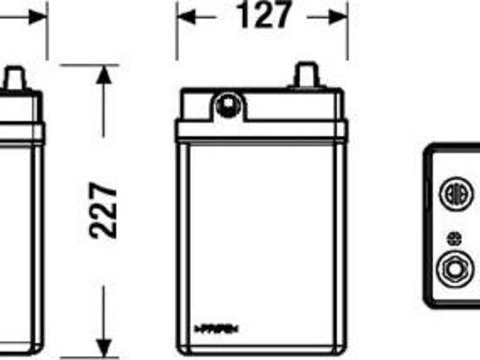 Baterie acumulator MITSUBISHI LANCER I A17 EXIDE EB457