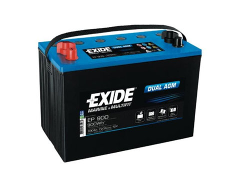 Baterie auto autilitara Exide DUAL (12V)AGM 100Ah 720A