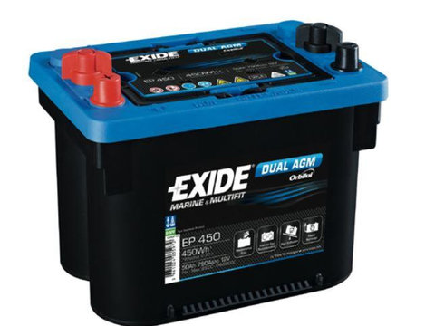 Baterie auto autoutilitara Exide DUAL (12V) AGM 50Ah 750A