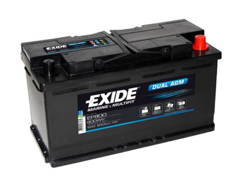 Baterie auto autoutilitara Exide DUAL (12V) AGM 92Ah 850A