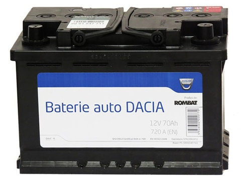 Baterie Dacia 70Ah 720A 12V 6001547711