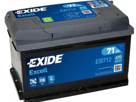 Baterie de pornire AUDI 90 (8C, B4), AUDI 80 Avant (8C, B4), AUDI 500 (43, C2) - EXIDE EB712