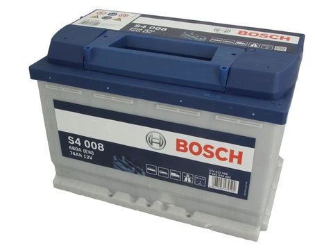 Baterie de pornire AUDI A4 (8EC, B7) (2004 - 2008) BOSCH 0 092 S40 080 piesa NOUA
