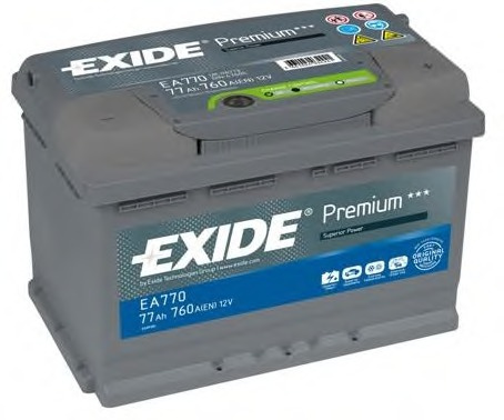 Baterie de pornire # Bmw Seria 7 1986 1987 1988 1989 1990 1991 1992 1993 1994 # EA770 # EXIDE