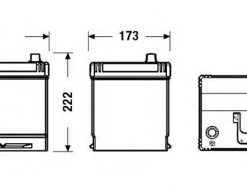 Baterie de pornire CHEVROLET CAPTIVA (C100, C140) (2006 - 2020) EXIDE EB955