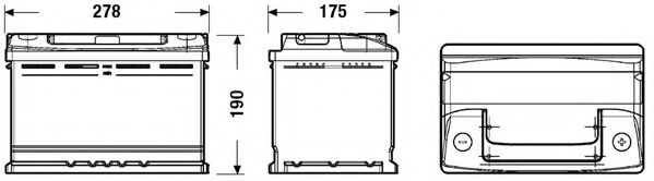 Baterie de pornire CITROËN ZX Estate (N2) (1993 - 1998) EXIDE _EC700