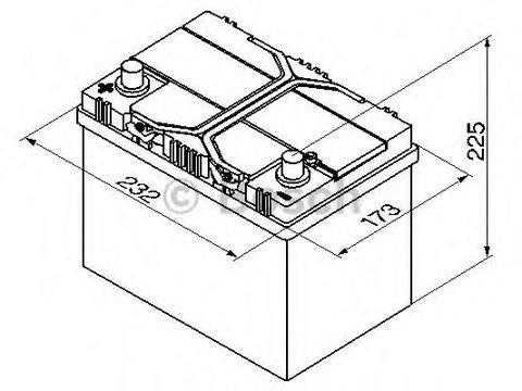 Baterie de pornire DODGE CALIBER (2006 - 2020) BOSCH 0 092 S40 250