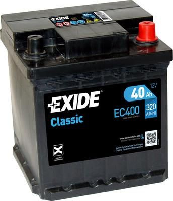 Baterie de pornire EXIDE Classic 40Ah 12V pentru AIXAM CITY