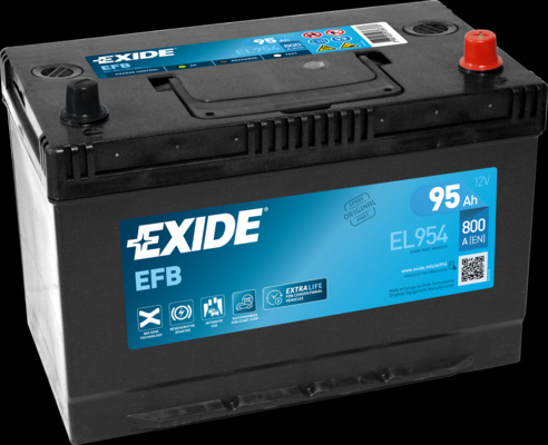 Baterie de pornire EXIDE EFB 95Ah 12V pentru CASE IH JX-SERIES