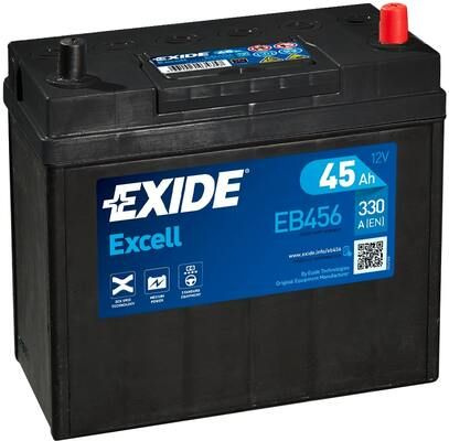 Baterie de pornire EXIDE Excell 45Ah 12V pentru DAIHATSU APPLAUSE I hatchback (A101, A111)