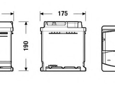 Baterie de pornire FIAT 124 Spider (124_) (1966 - 1985) EXIDE EA530