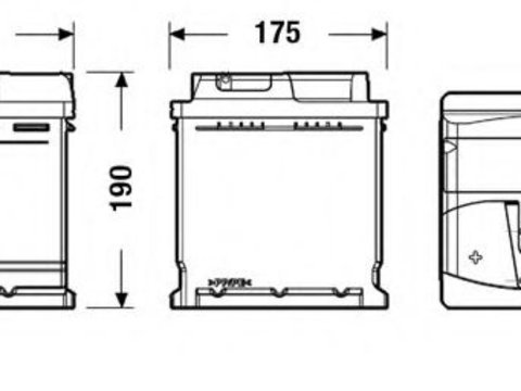 Baterie de pornire FIAT 124 Spider (124_) (1966 - 1985) EXIDE EB501