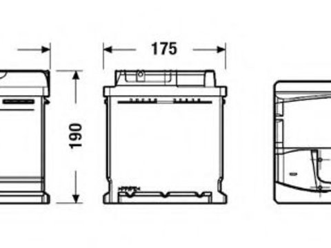 Baterie de pornire FIAT SCUDO caroserie (220L) (1996 - 2006) EXIDE EA770 piesa NOUA