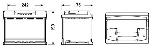 Baterie de pornire FIAT STRADA pick-up (178E) (1998 - 2016) EXIDE EB620