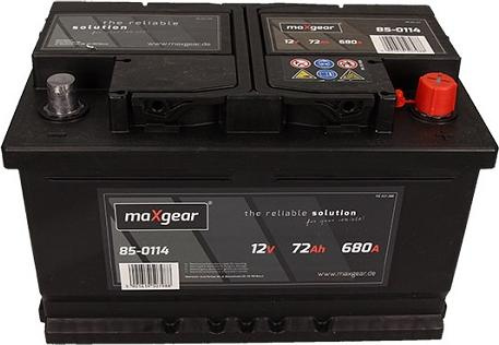 Baterie de pornire FORD FOCUS II (DA_, HCP, DP), Hatchback, 07.2004 - 09.2013 Maxgear 572409068 D722