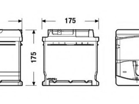 Baterie de pornire FORD TRANSIT '55- caroserie (1955 - 1967) EXIDE _EA612