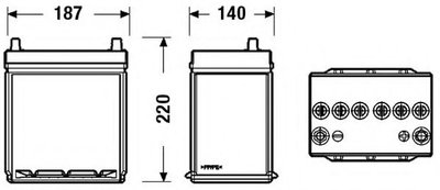 Baterie de pornire HYUNDAI i10 (PA) (2007 - 2013) 