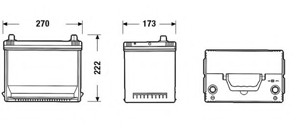 Baterie de pornire MAZDA B-SERIE platou / sasiu (UF) (1985 - 2001) EXIDE EA754