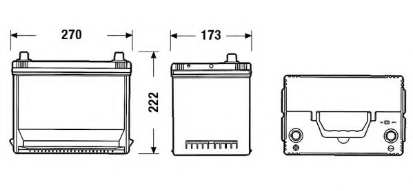 Baterie de pornire MAZDA B-SERIE (UN) (1998 - 2006) EXIDE EA755