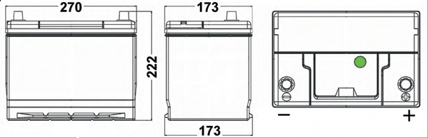 Baterie de pornire # Mazda Mpv 2002 2003 2004 2005 2006 # EA754 # EXIDE