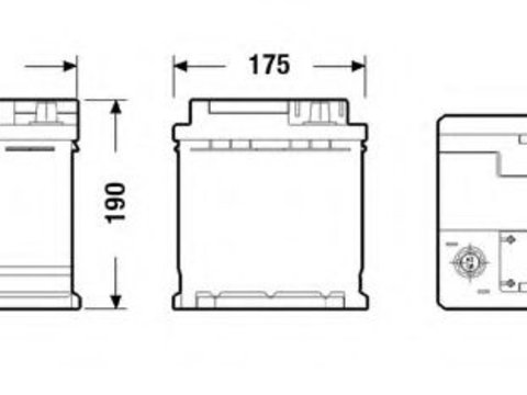 Baterie de pornire MERCEDES C-CLASS (W204) (2007 - 2014) EXIDE EK700 piesa NOUA