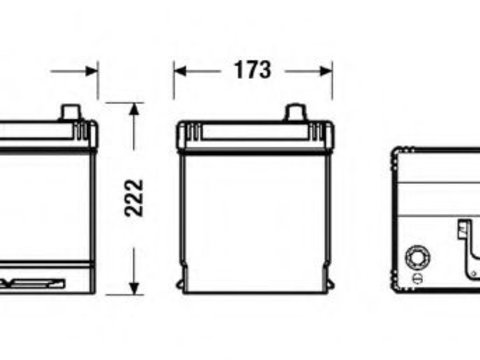 Baterie de pornire MITSUBISHI OUTLANDER II Van (CW_W) (2006 - 2012) EXIDE EB954