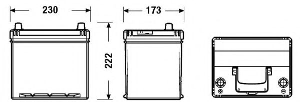 Baterie de pornire NISSAN MURANO (Z51) (2007 - 2016) EXIDE EB605 piesa NOUA