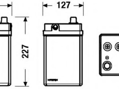 Baterie de pornire NISSAN SUNNY   combi (B11) (1982 - 1990) EXIDE EB454