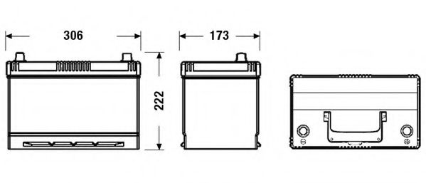 Baterie de pornire NISSAN SUNNY Mk III hatchback (N14) (1990 - 1995) EXIDE _EB954