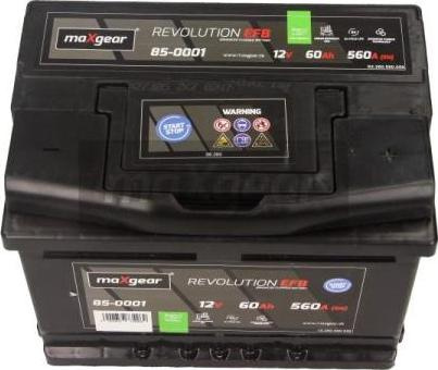 Baterie de pornire OPEL ASTRA G (T98) Compartiment, 03.2000 - 05.2005 Maxgear 85-0001