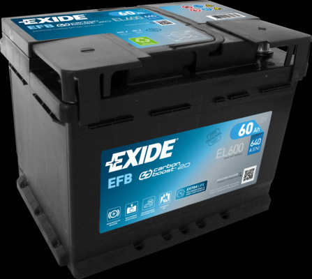 Baterie de pornire # Opel Combo 2012 2013 2014 2015 2016 2017 2018 2019 2020 2021 2022 2023 2024 2025 # EL600 # EXIDE