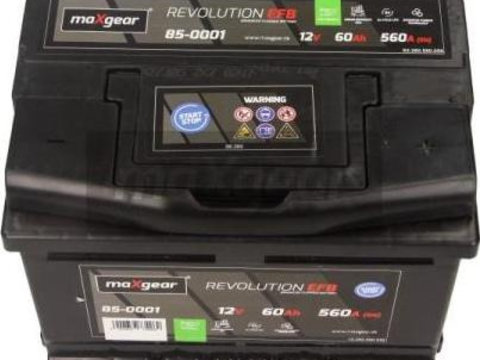 Baterie de pornire OPEL CORSA C (X01) Hatchback Van, 09.2000 - 12.2012 Maxgear 85-0001